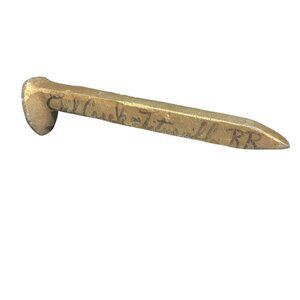 Oil Creek and Titusville Railroad Golden Spike 6.5 in long
